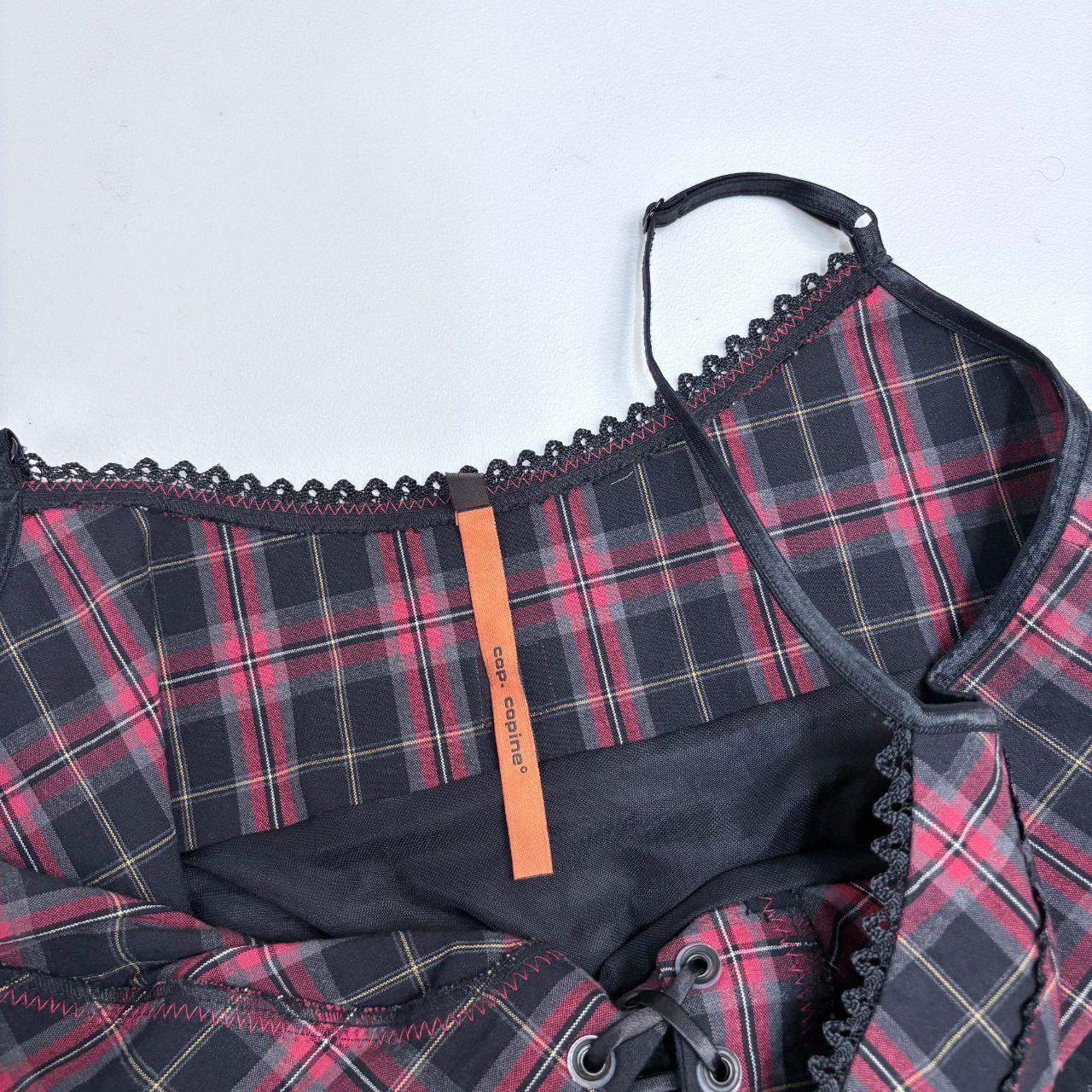 Cop copine tartan grunge dress