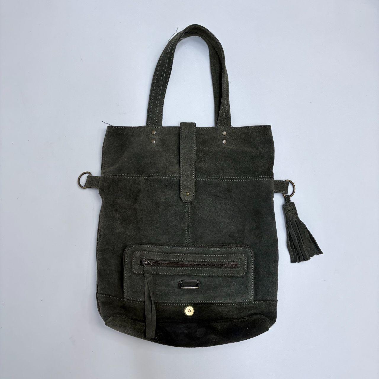 Khkai green suede western bag