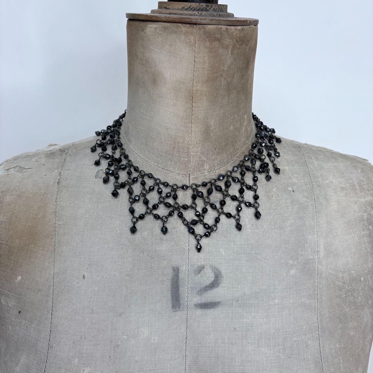 Beaded gothic grunge necklace