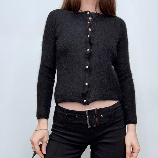 Black mohair sezane cardigan