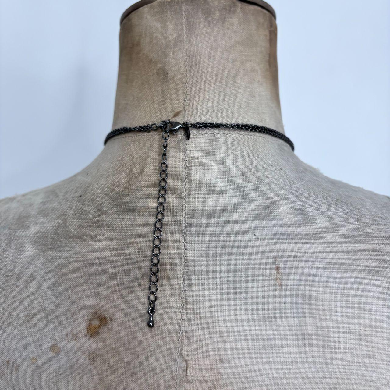 Beaded gothic grunge necklace
