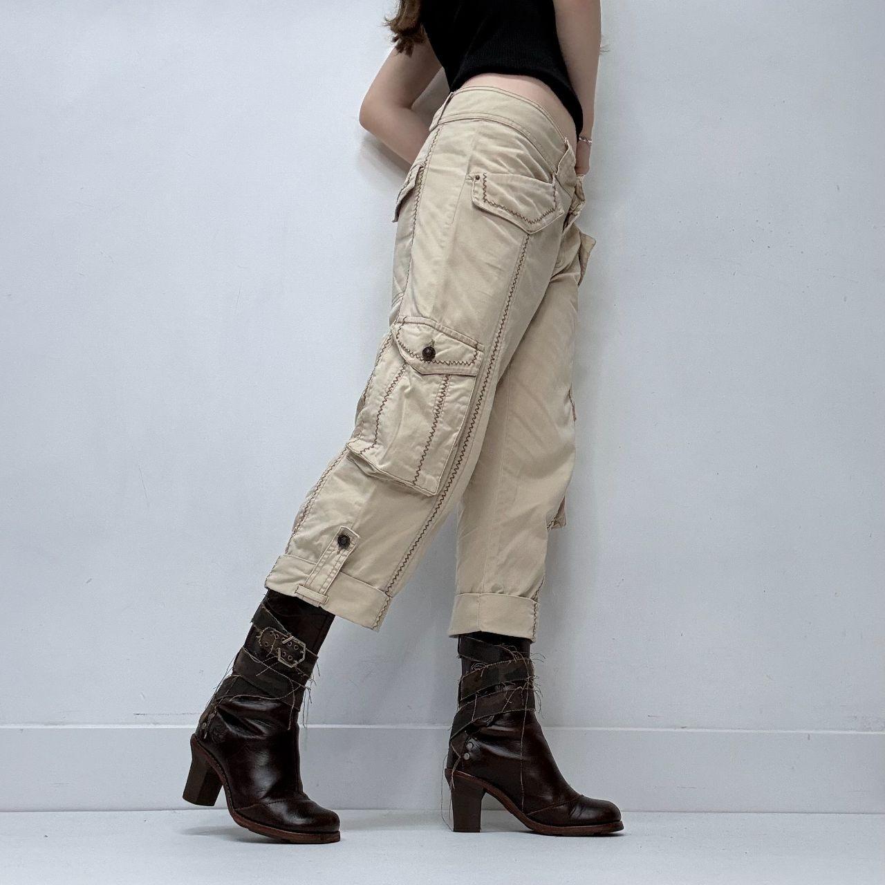 Tan utility Cavalli capri pants