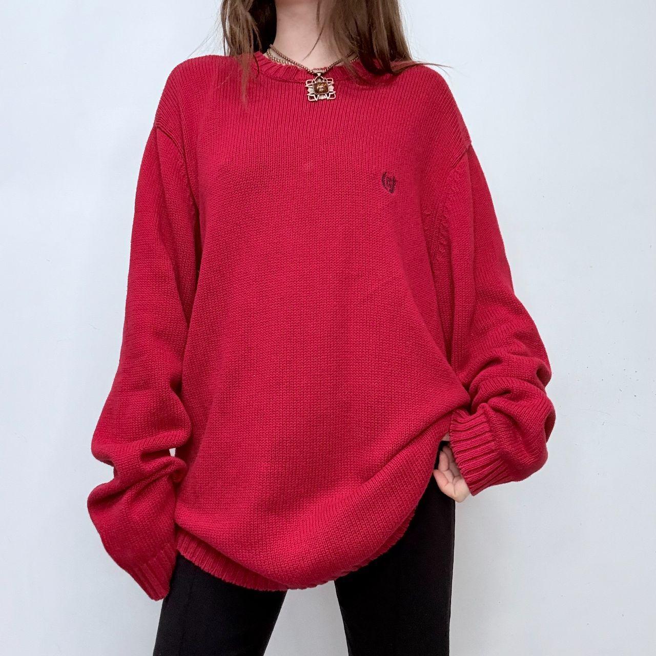Chunky slouchy knitted jumper