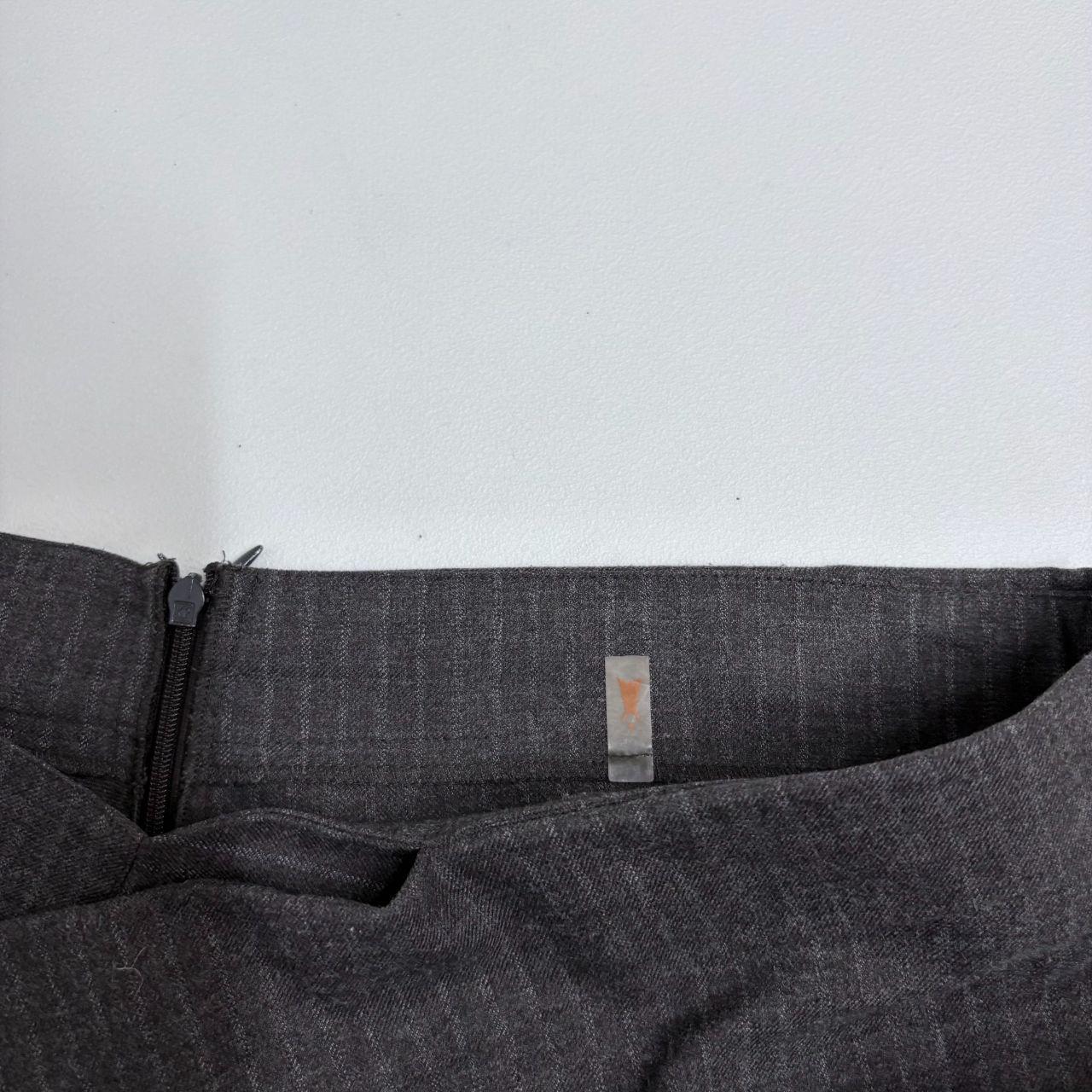 Asymmetric cop copine wrap grey skirt