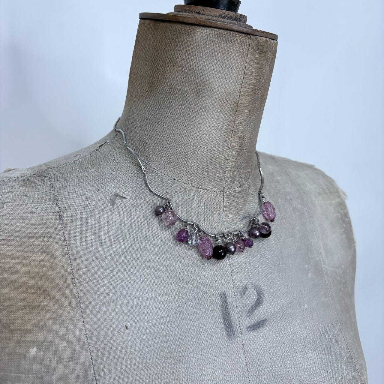 Beaded link fairy necklace
