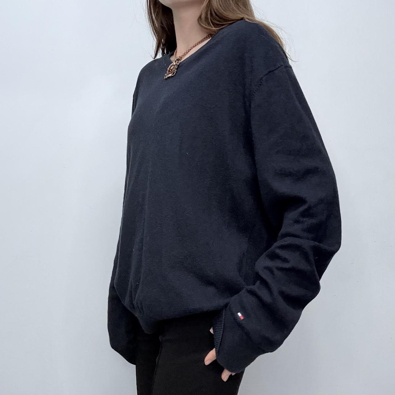 Navy blue slouchy oversized jumper