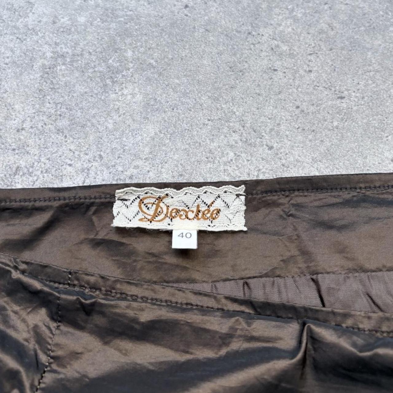 Brown layered puff grunge skirt
