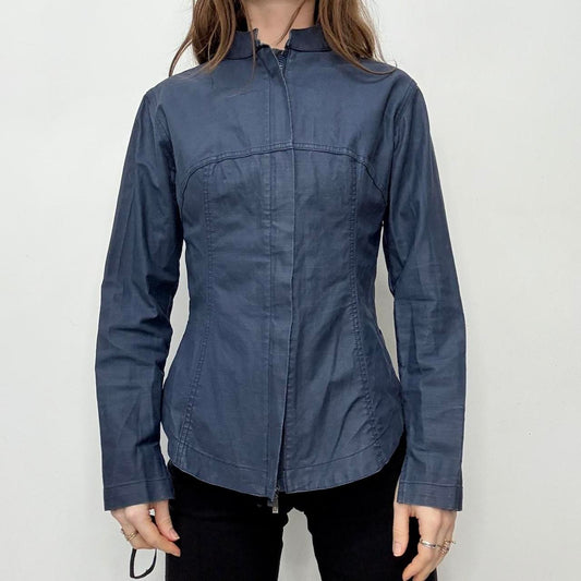 Navy structured Maharishi jacket shirt