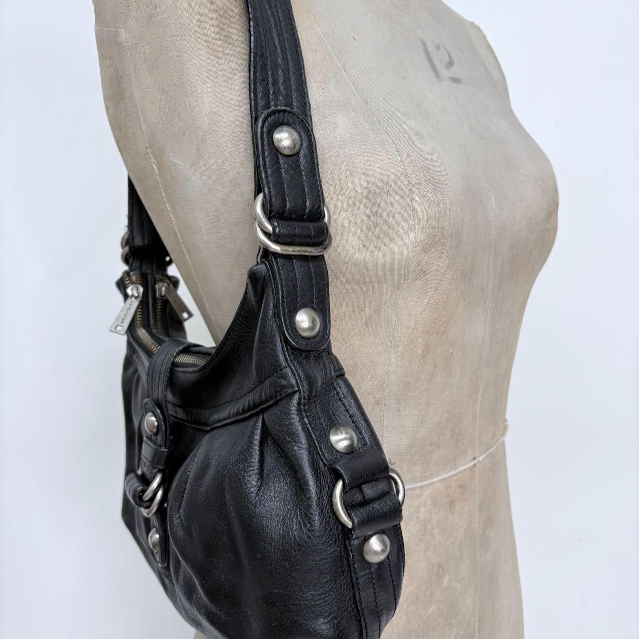 Black slouchy shoulder bag