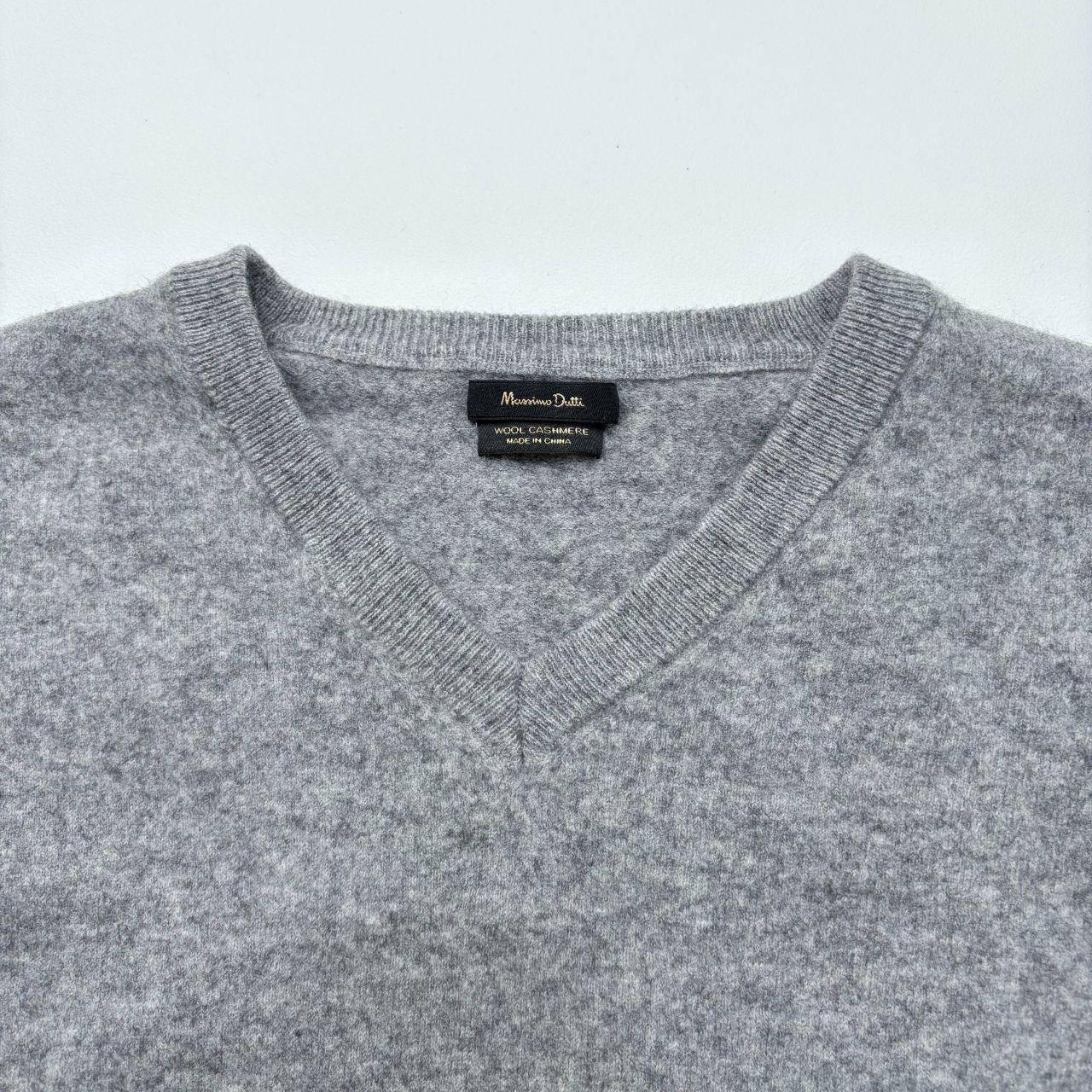 Grey slouchy wool knitted jumper