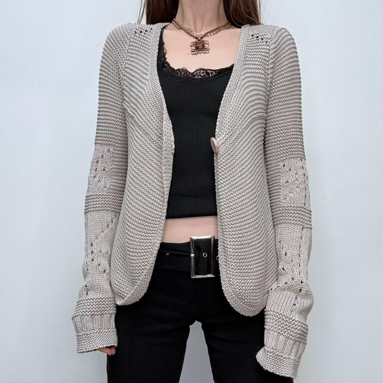 Slouchy grey minimalist cardigan