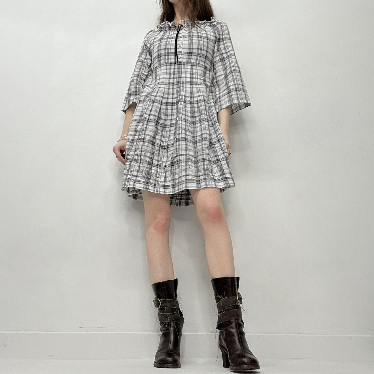 Cop copine checked shirt dress