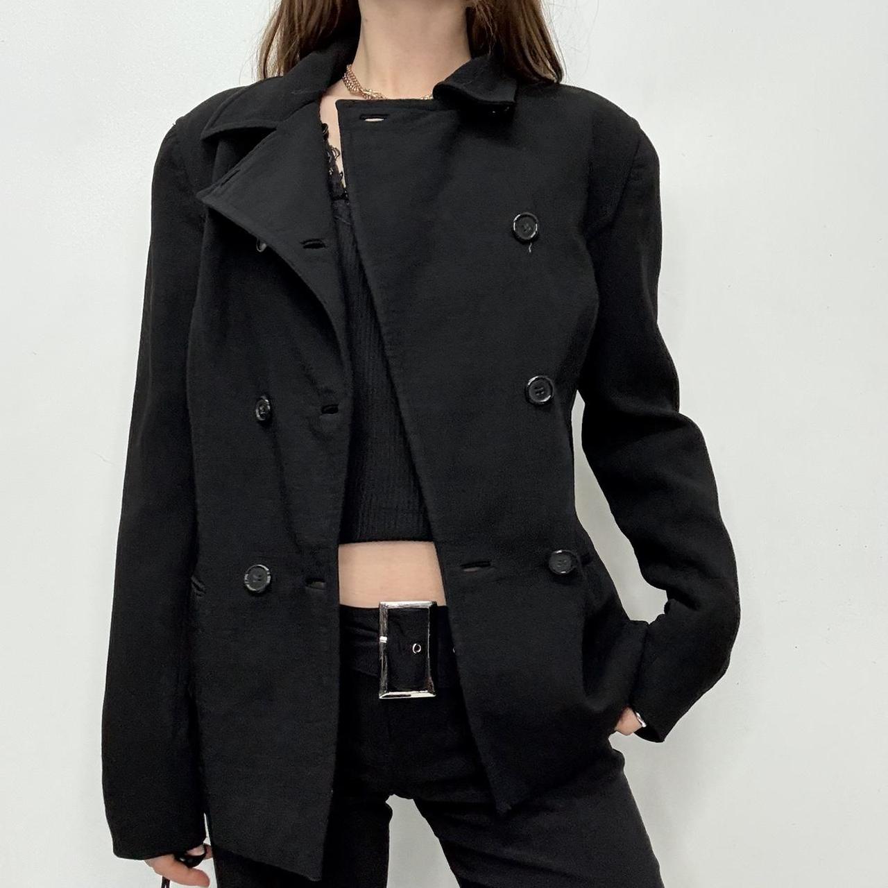 Black ralph Lauren purple label pea coat