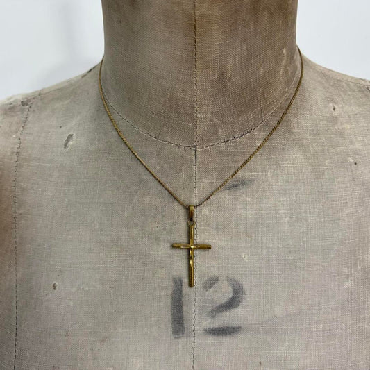 Gold cross necklace