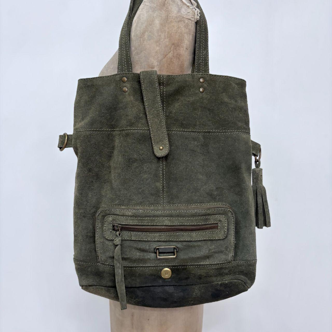 Khkai green suede western bag