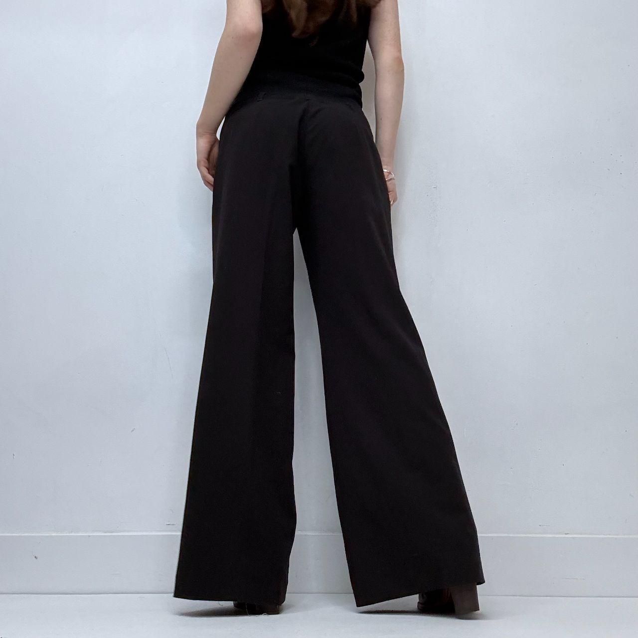 Black flared Cop Copine suit trousers