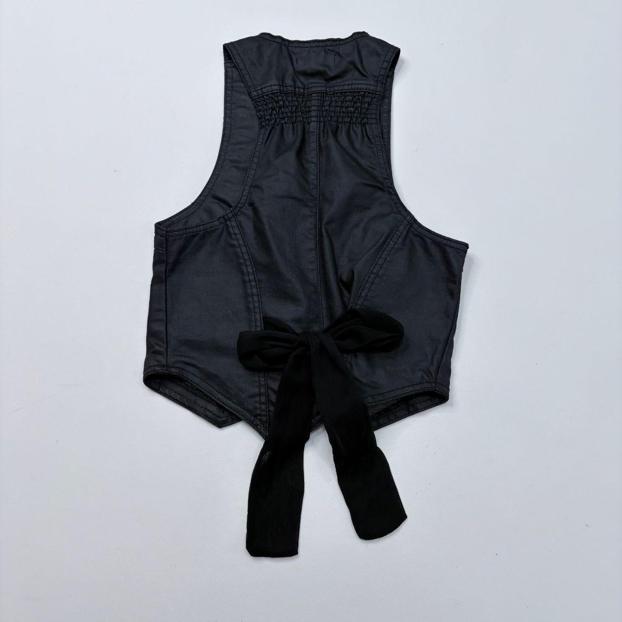 Cropped fitted waistcoat vest