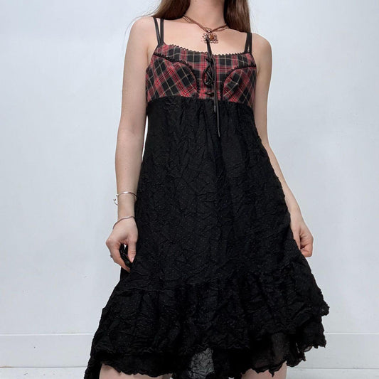 Cop copine tartan grunge dress