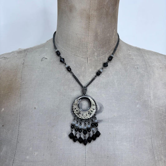 Beaded gothic grunge necklace
