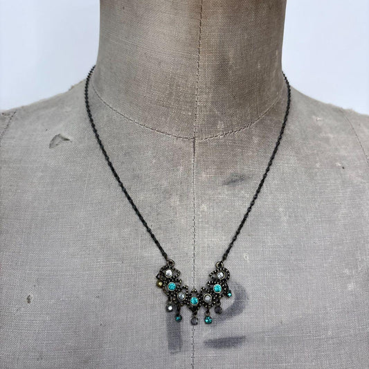 Boho fairy gem necklace