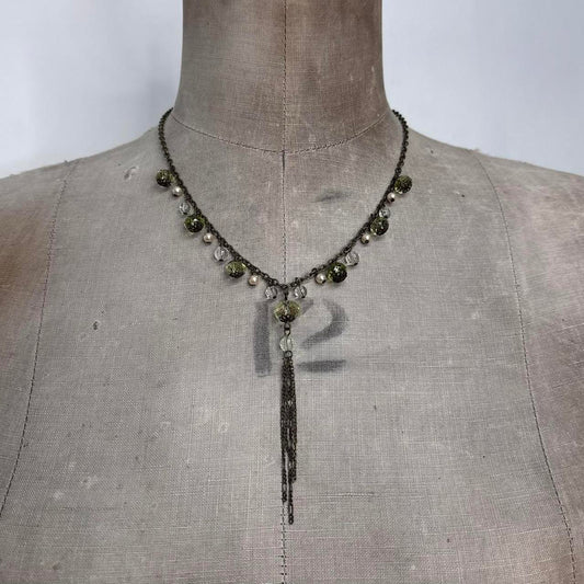 Chain layered chandiler necklace