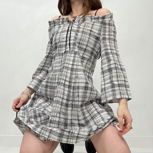 Cop copine checked shirt dress