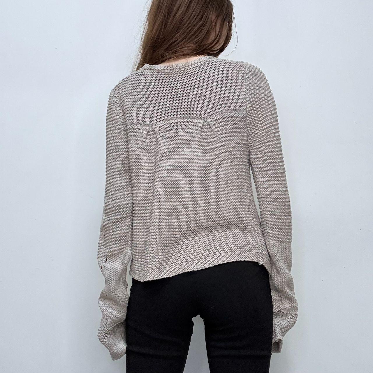 Slouchy grey minimalist cardigan