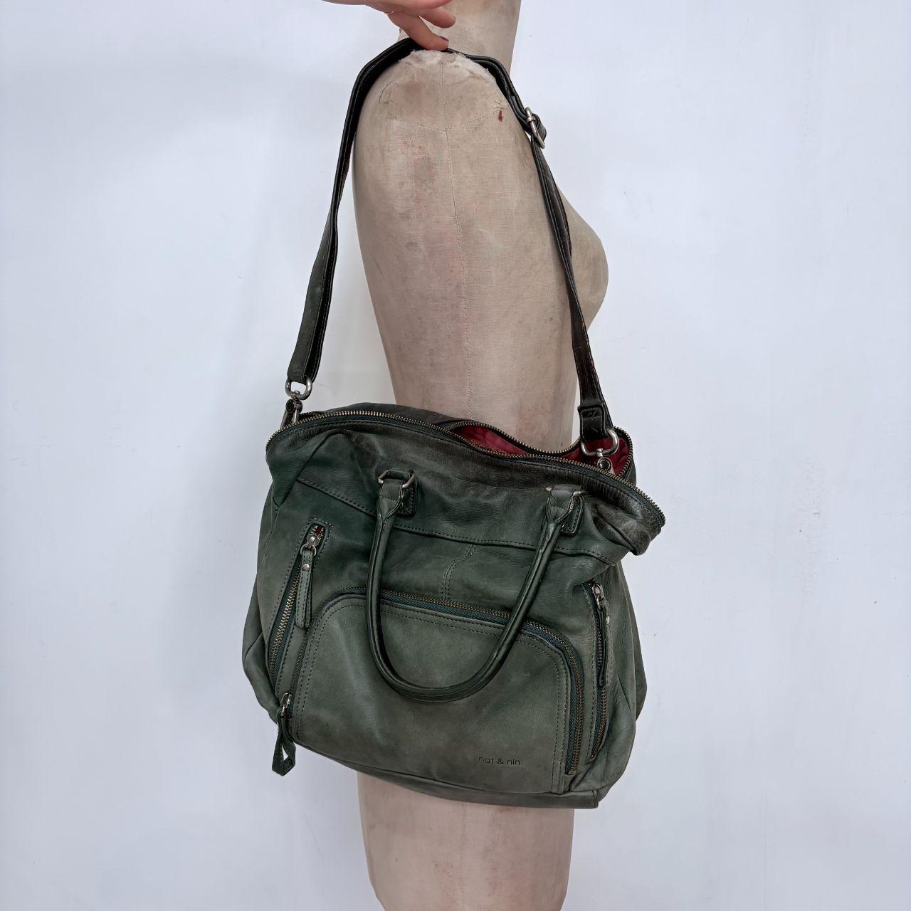 Khaki green slouchy bag