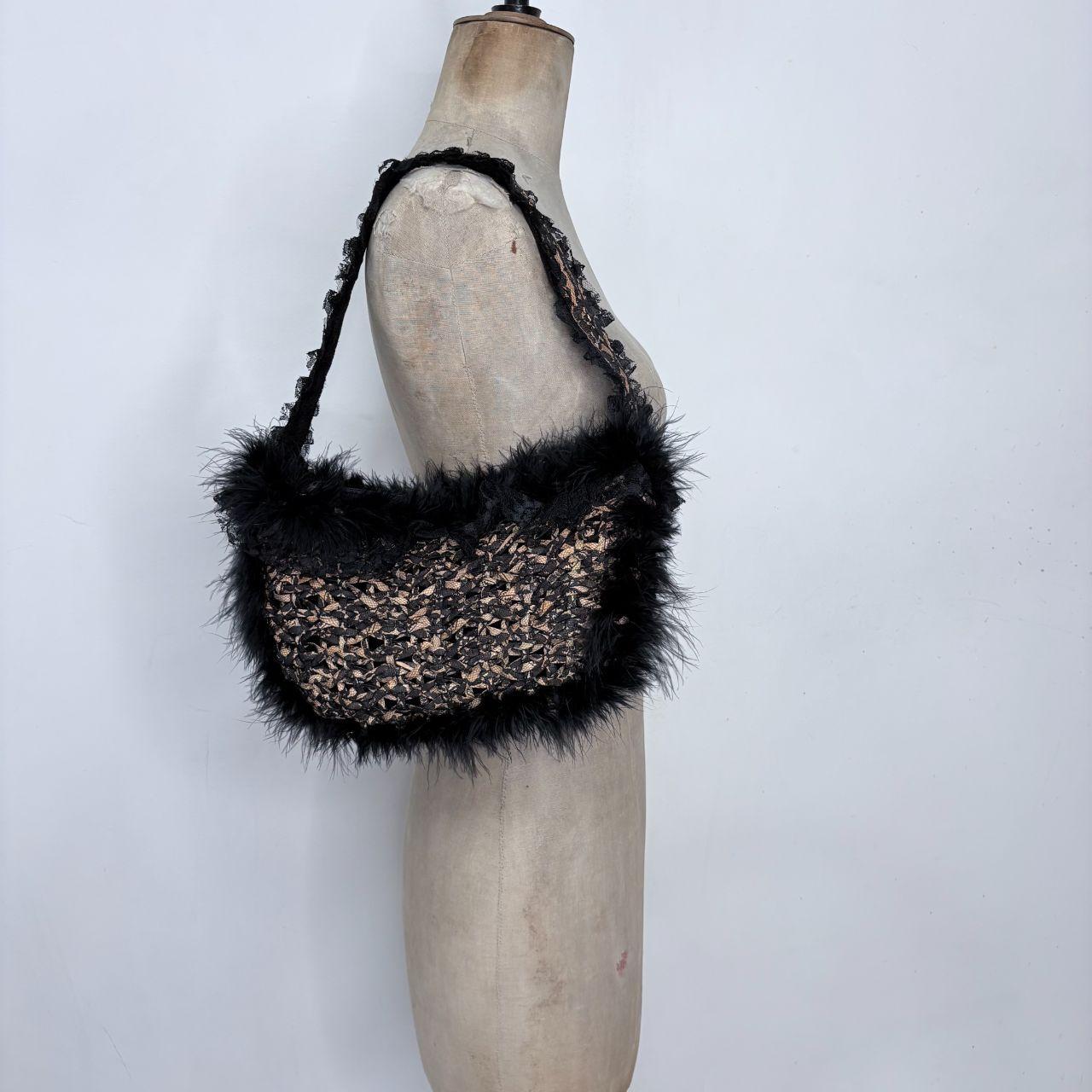 Lace fluffy grunge bag