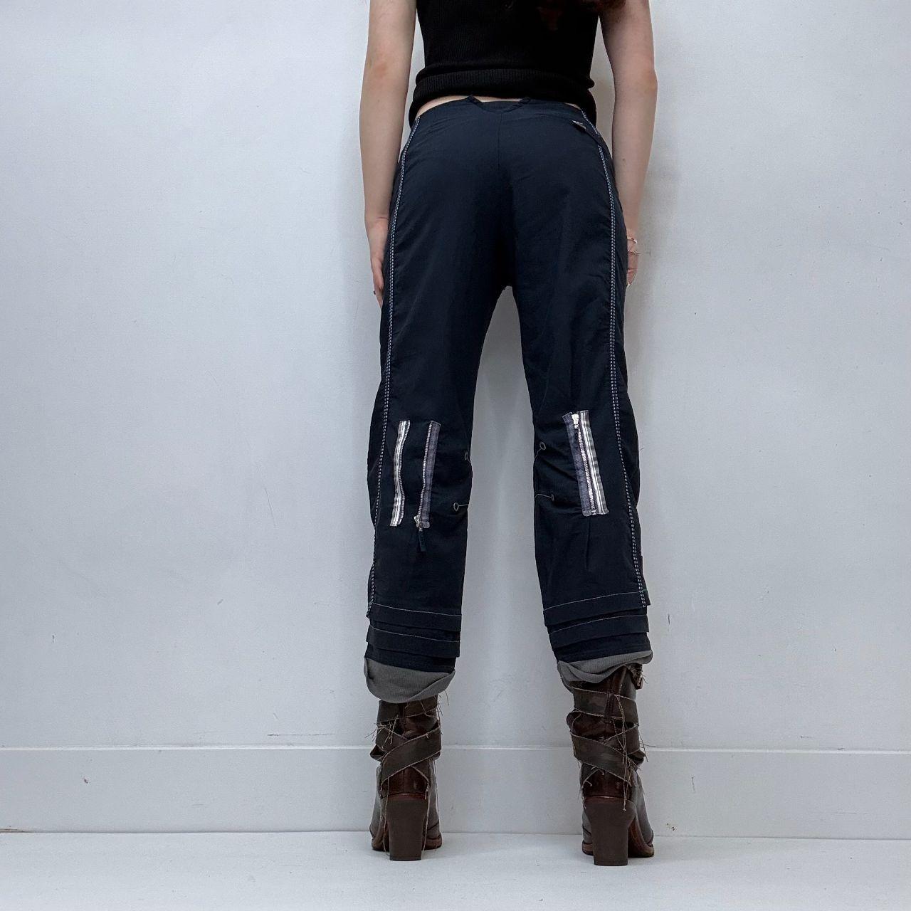 Low-rise corset cropped pants