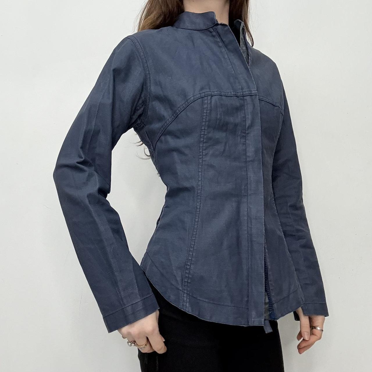 Navy structured Maharishi jacket shirt
