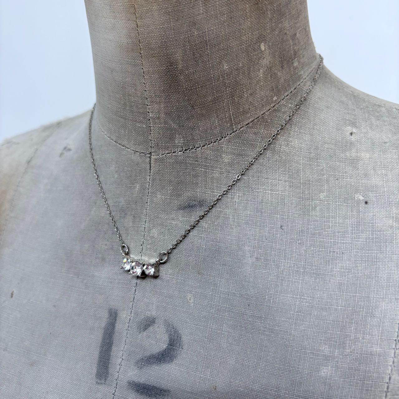 Delicate silver chain necklace