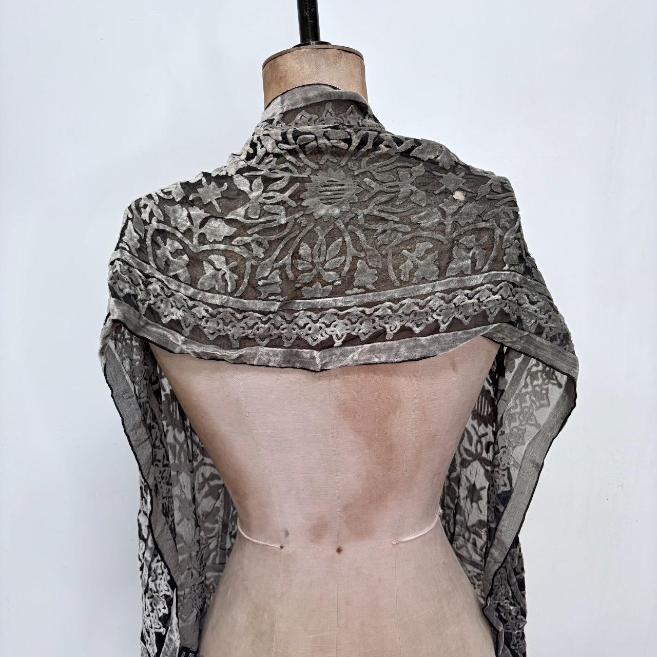 Velvet hippie sheer scarf