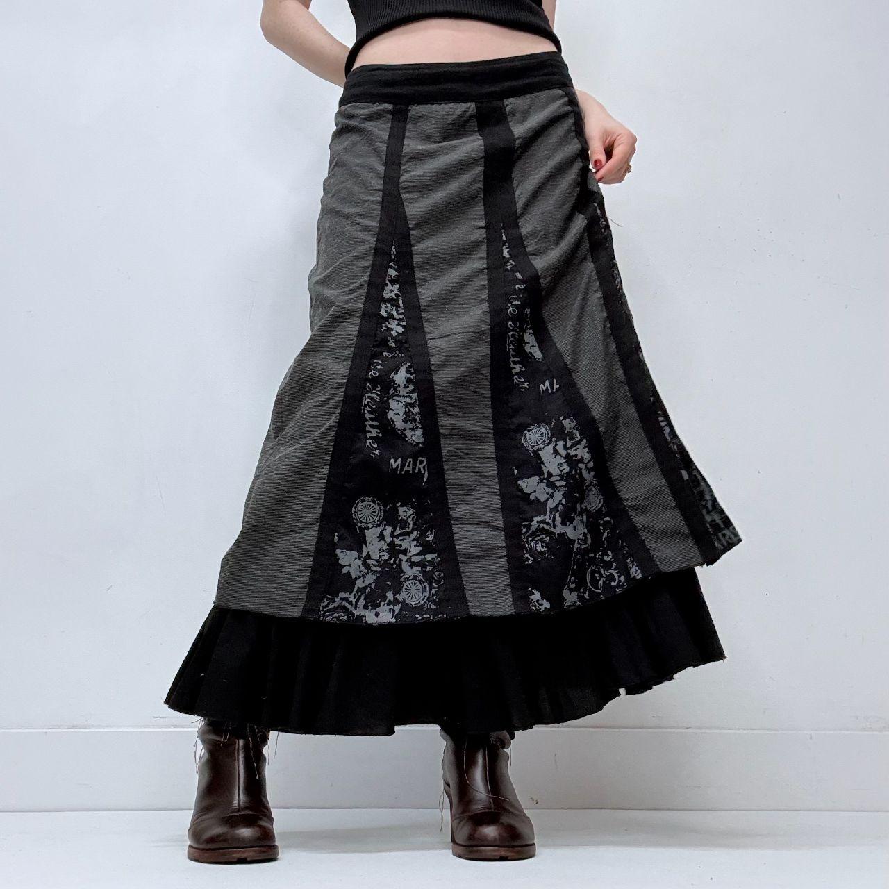 Gothic layered grunge skirt