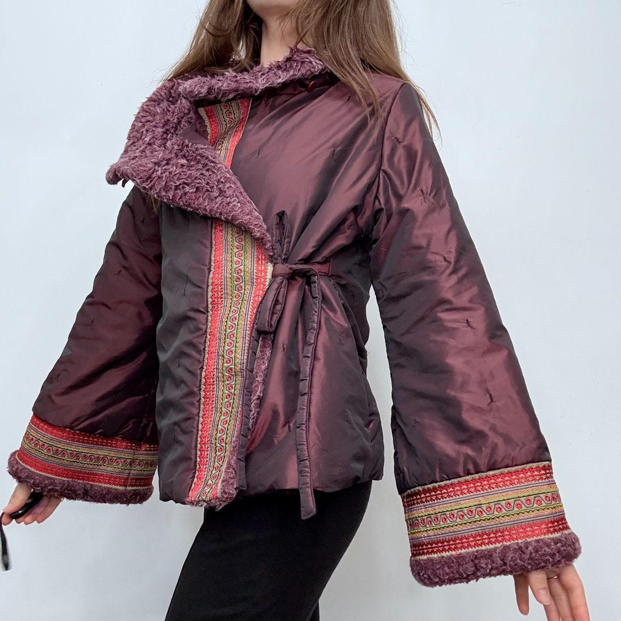 Asymmetric flared boho jacket