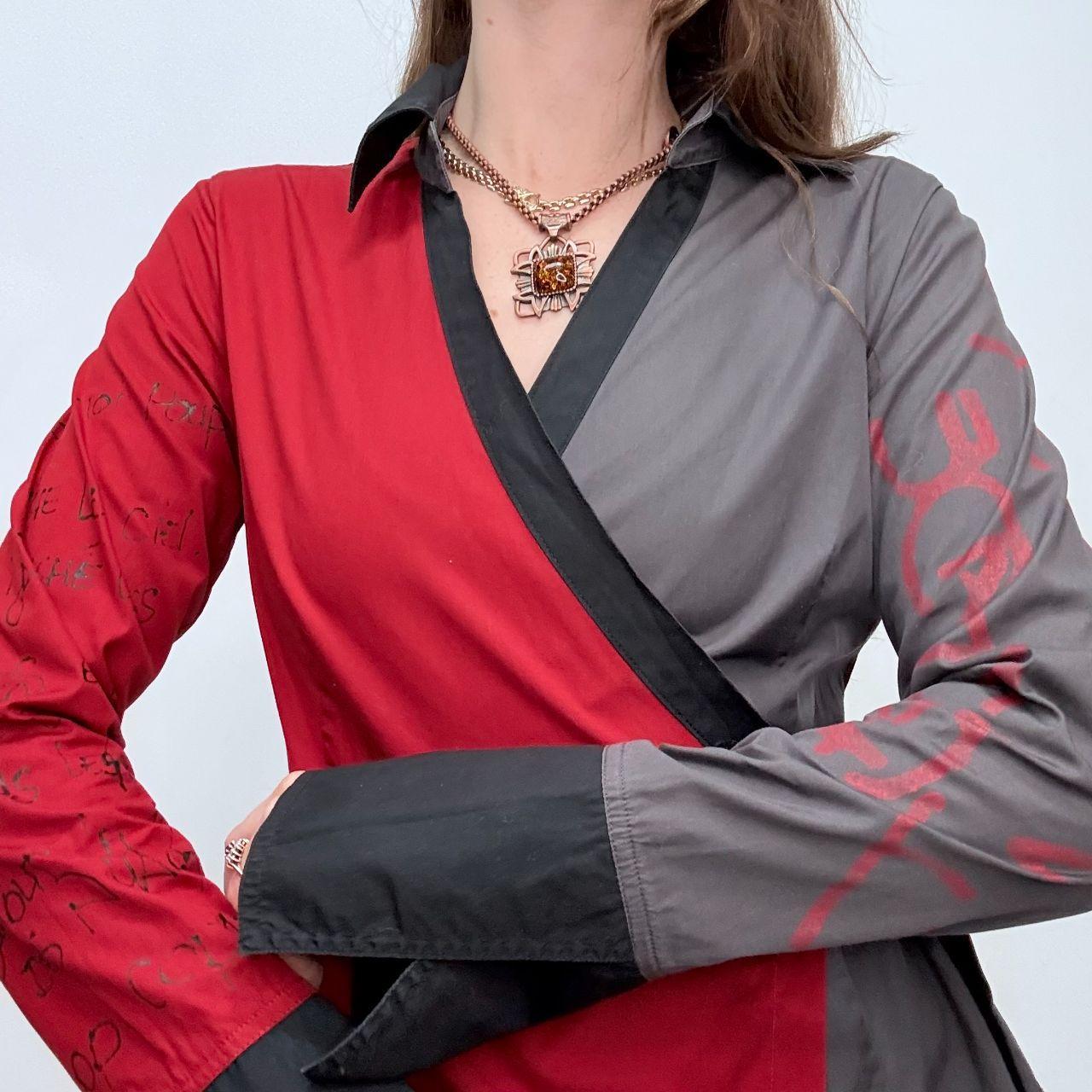 Graphic wrap Cop Copine shirt