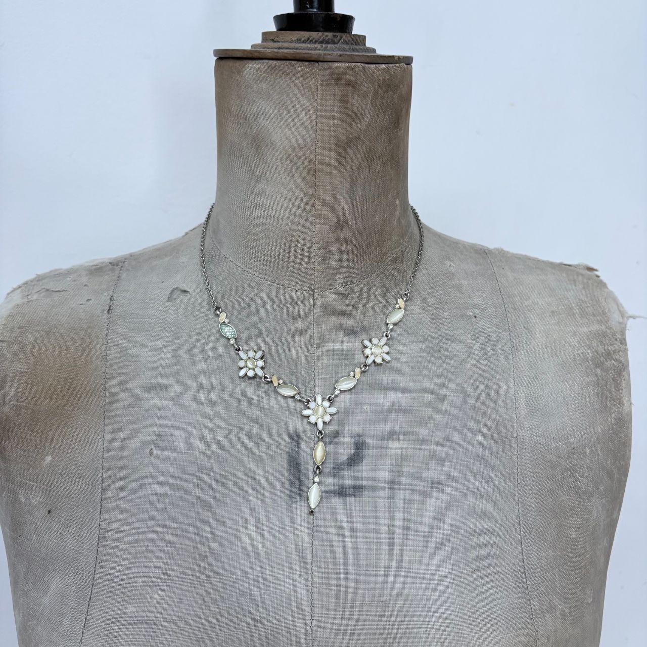 Gem fairy flower necklace
