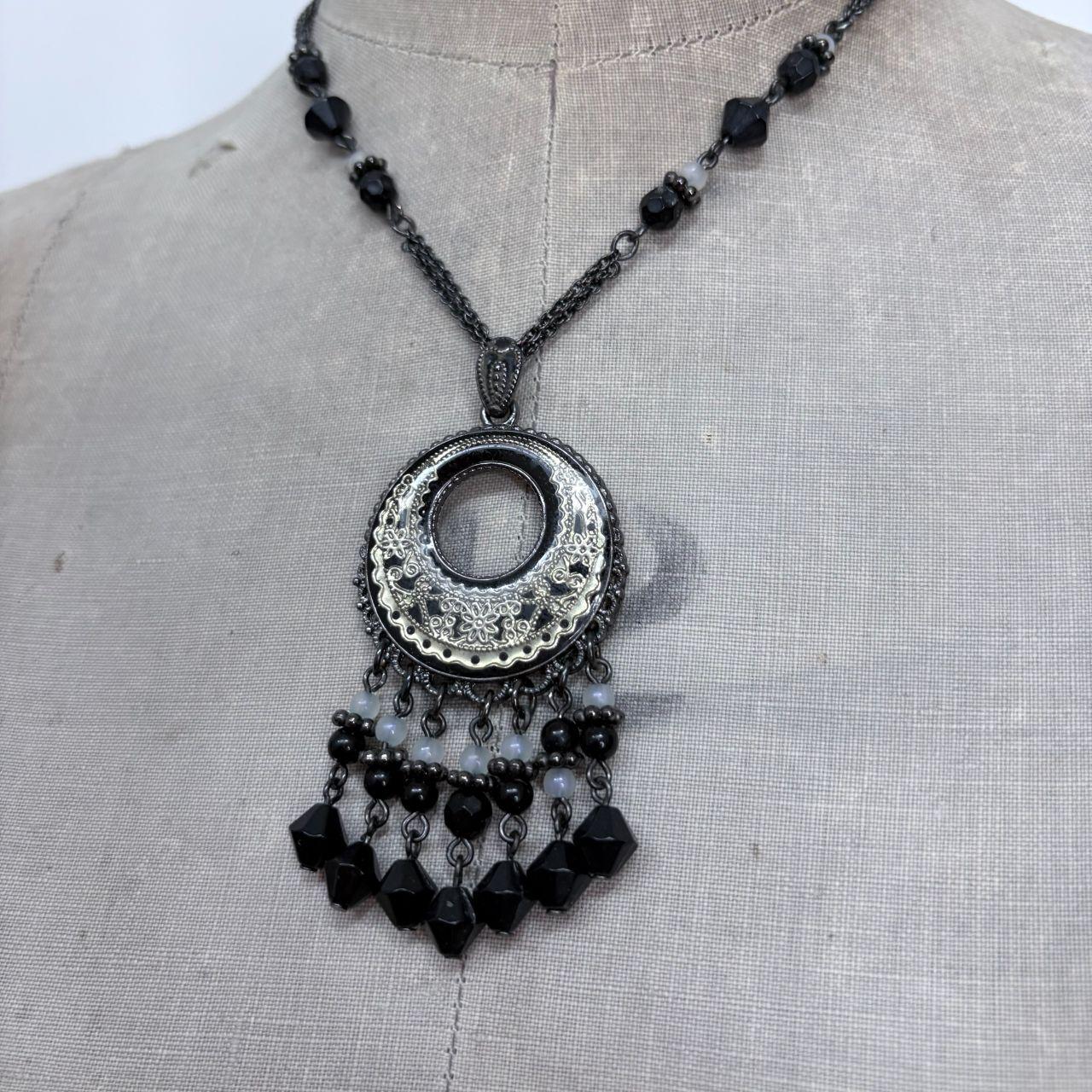 Beaded gothic grunge necklace
