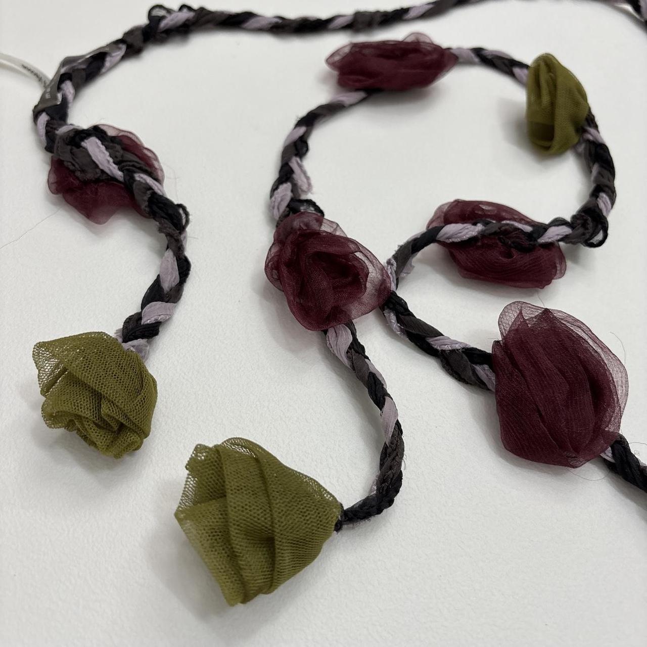 Woven flower fairy boho belt