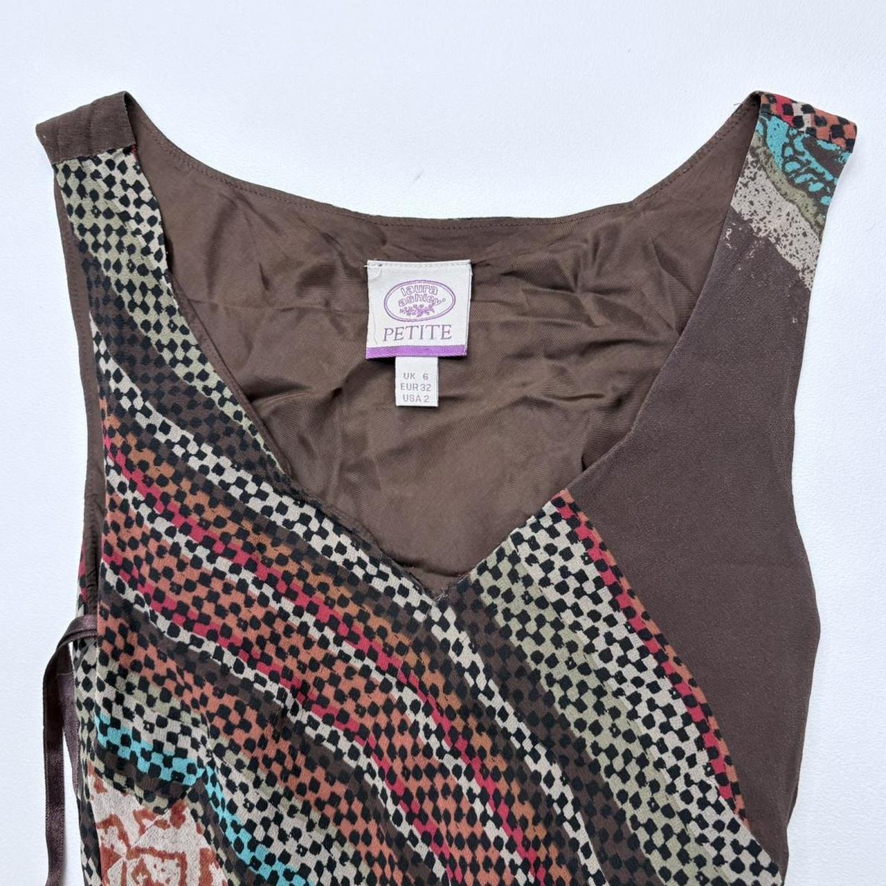 Bias-cut striped patterned summer dress