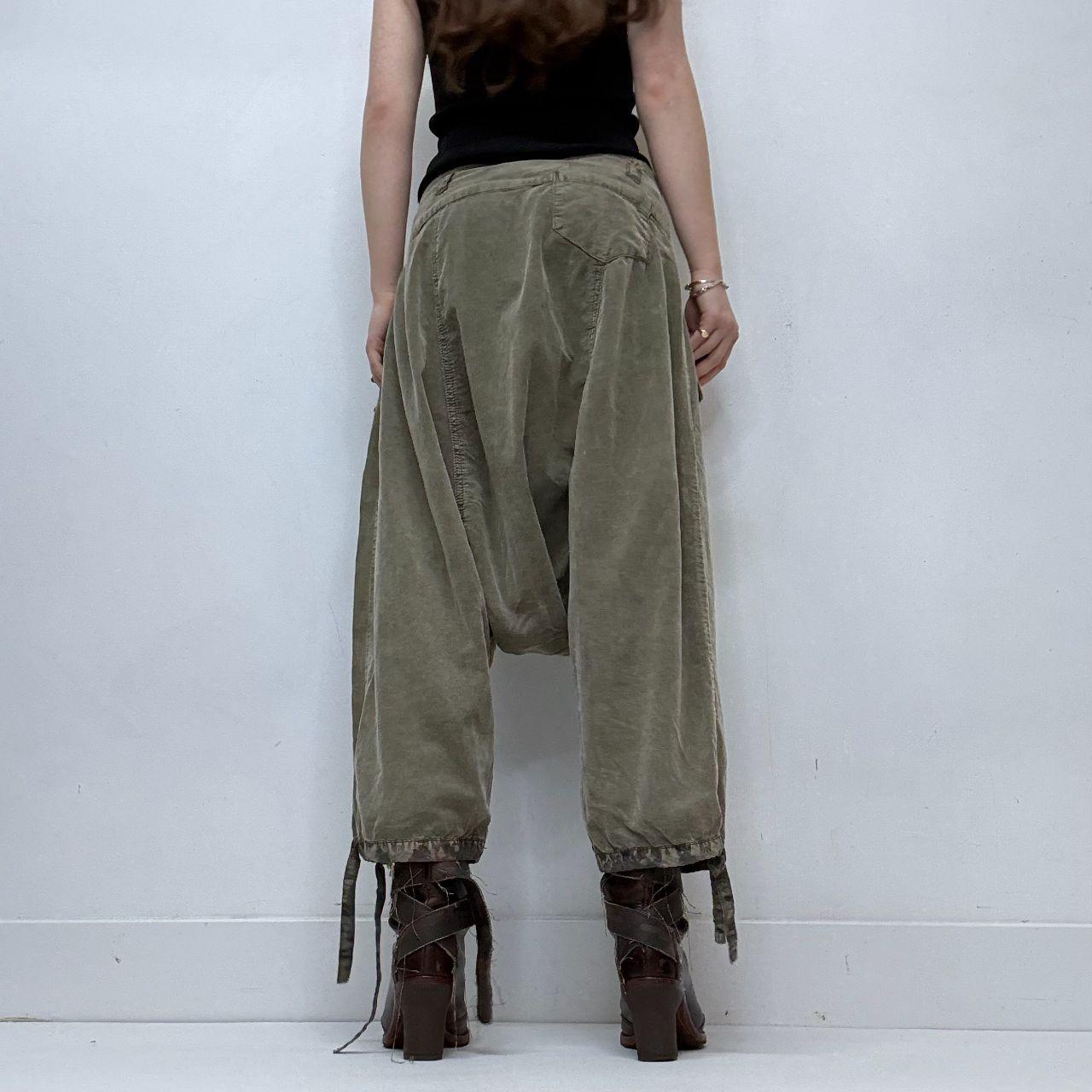 Khaki balloon grunge trousers