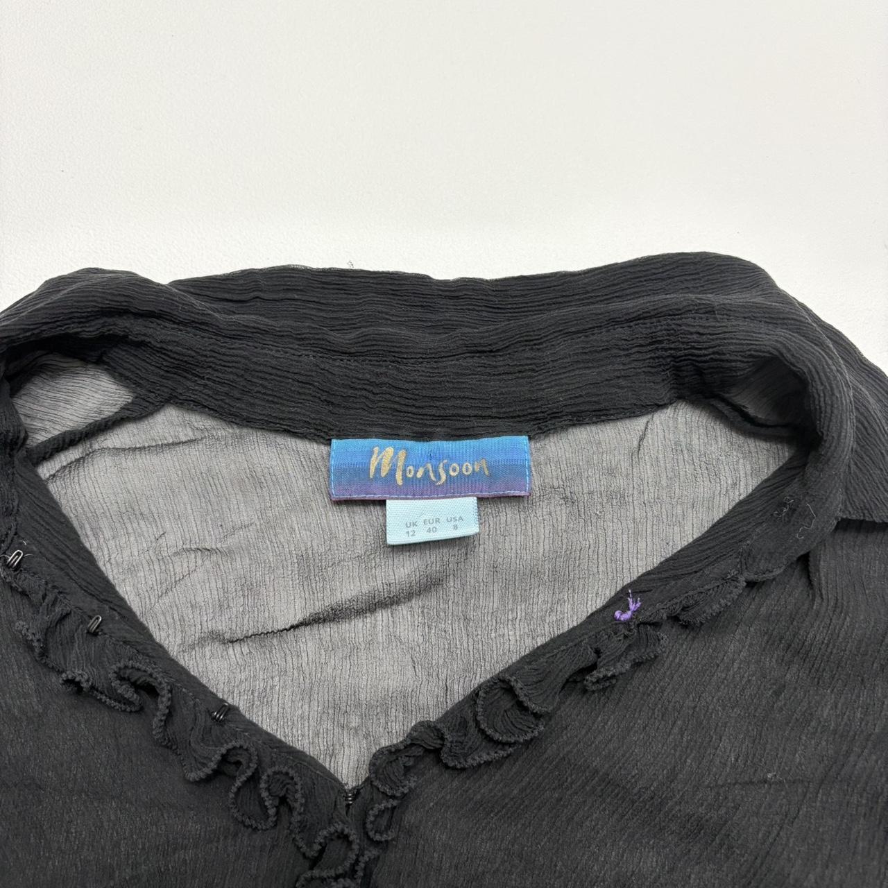 Sheer crinkle silk shirt