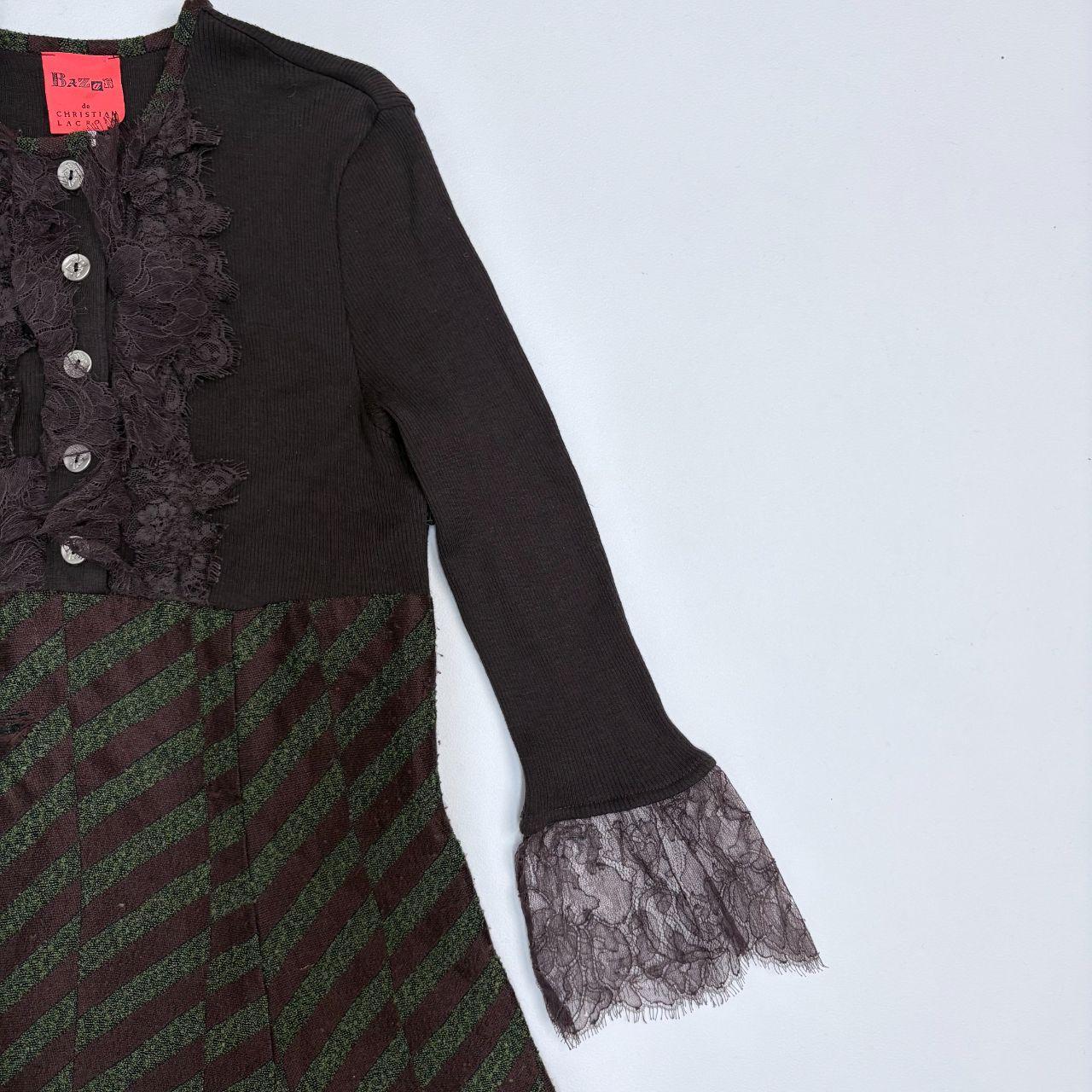 Brown lace fairy distressed dress