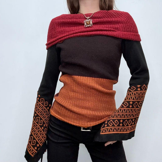 Flared graphic Save The Queen jumper