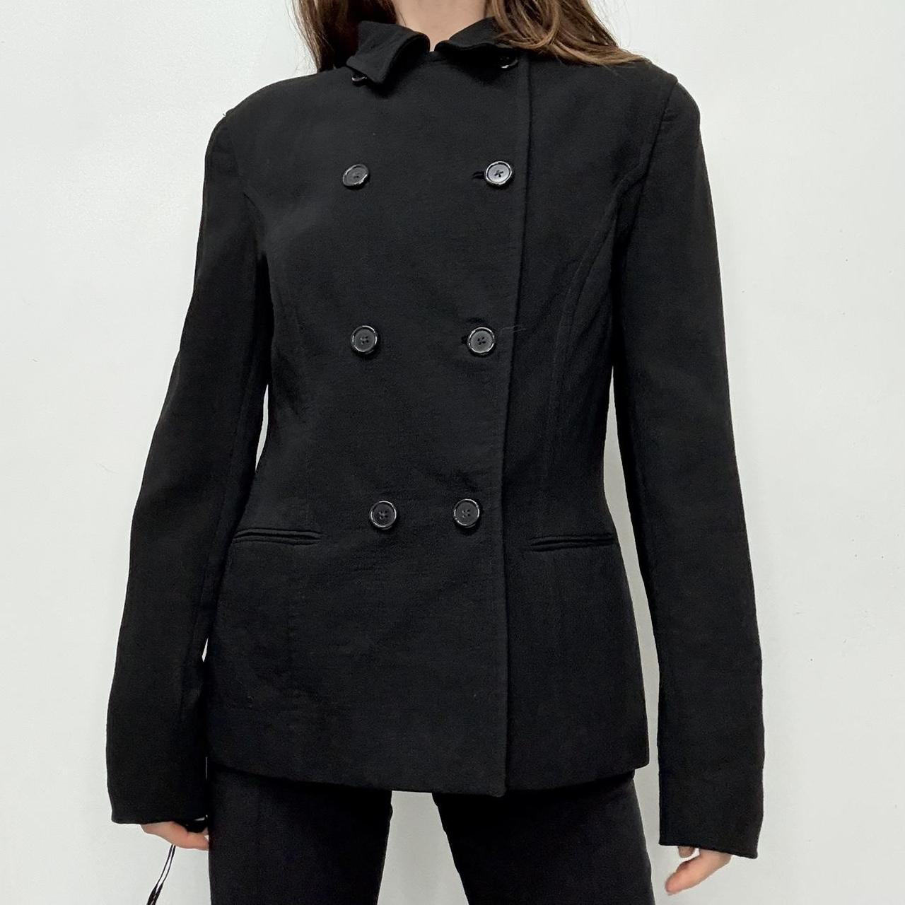 Black ralph Lauren purple label pea coat