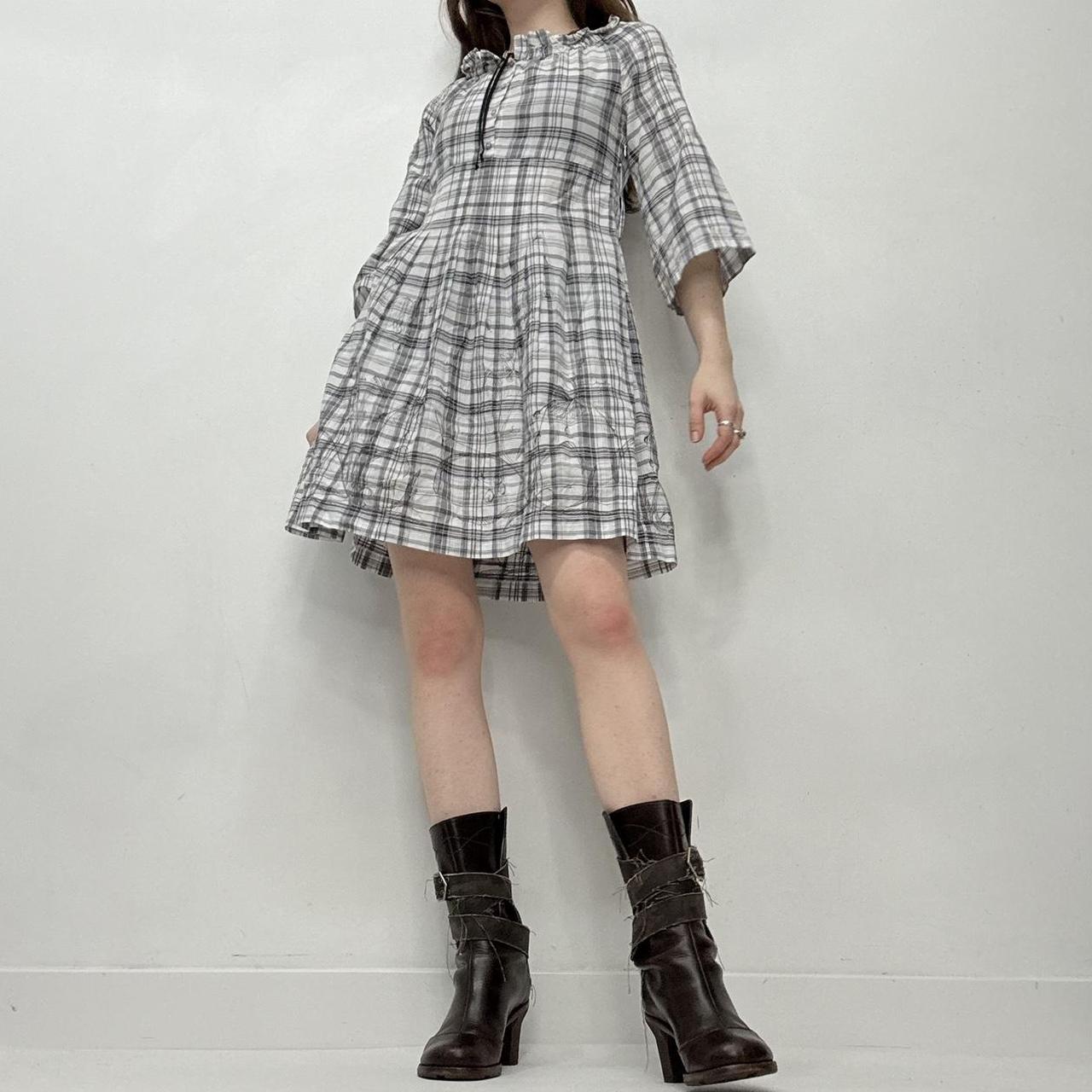 Cop copine checked shirt dress