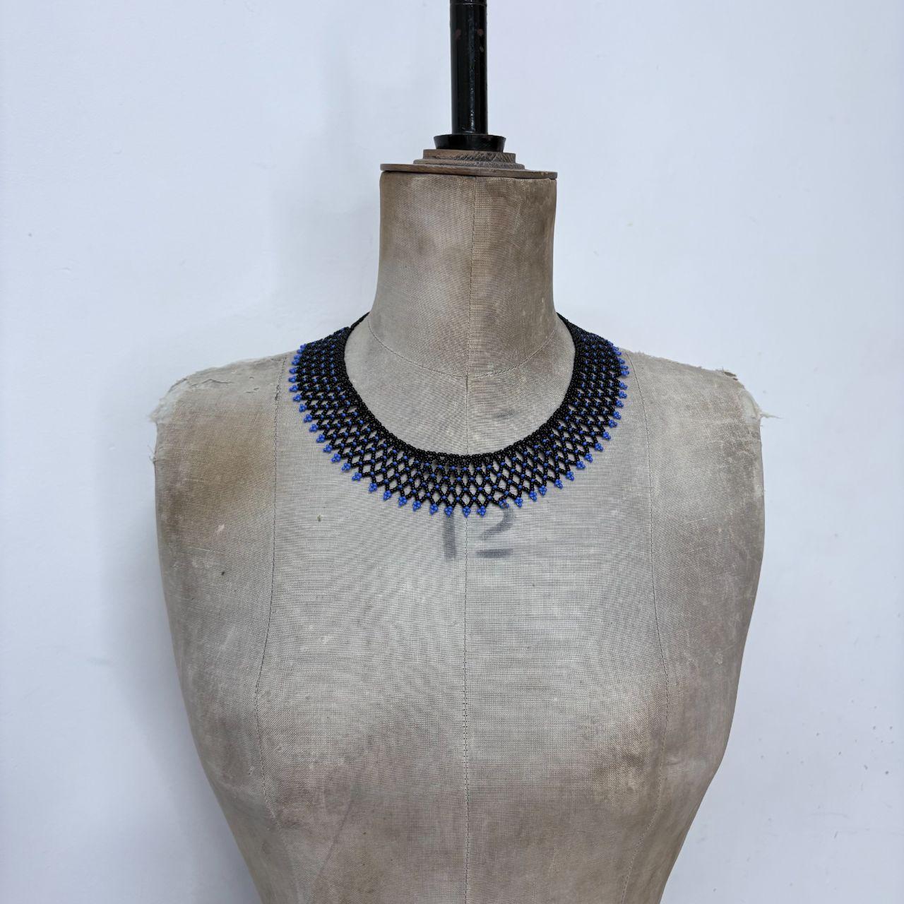 Boho beaded collar necklace