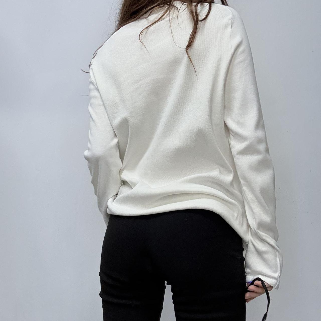 Ribbed white oversized t-shirt
