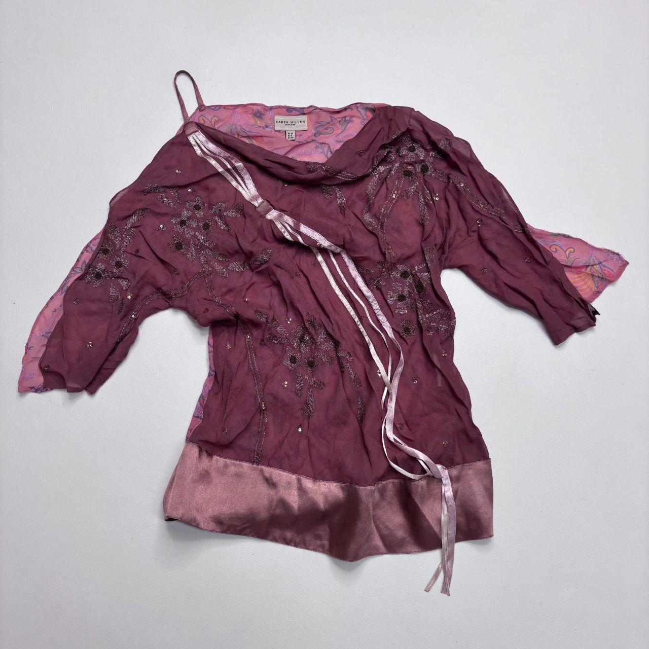 Flutter sheer embroidered fairy shirt