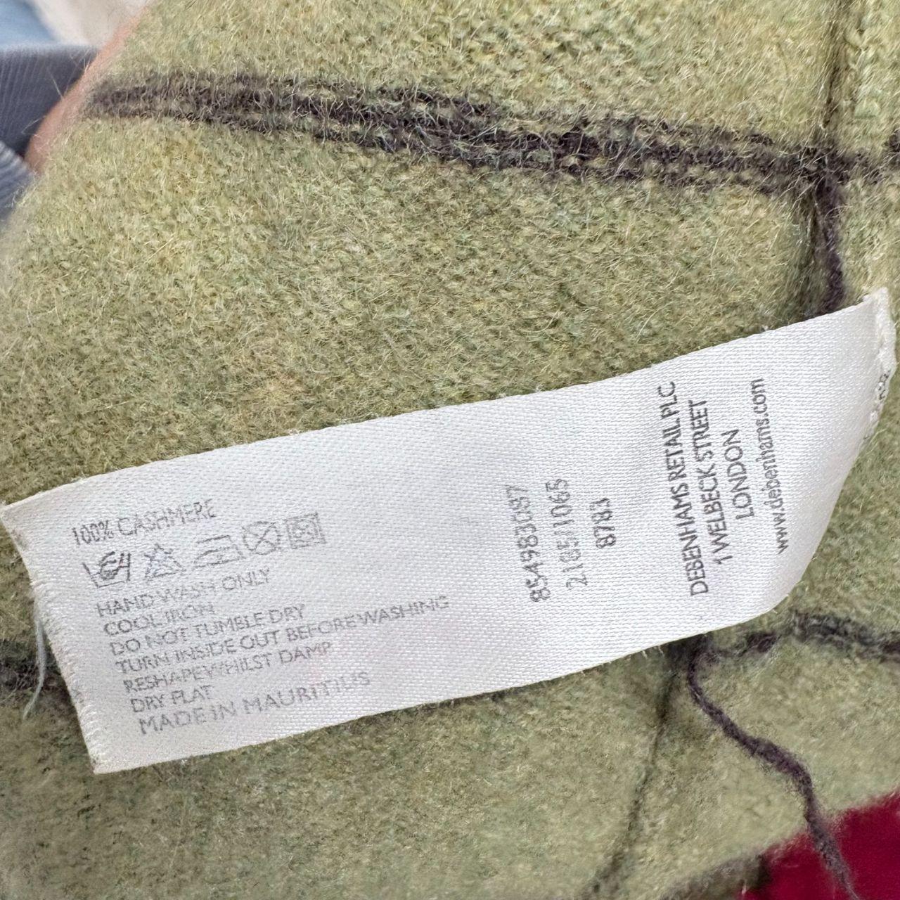 Green cashmere striped jumper